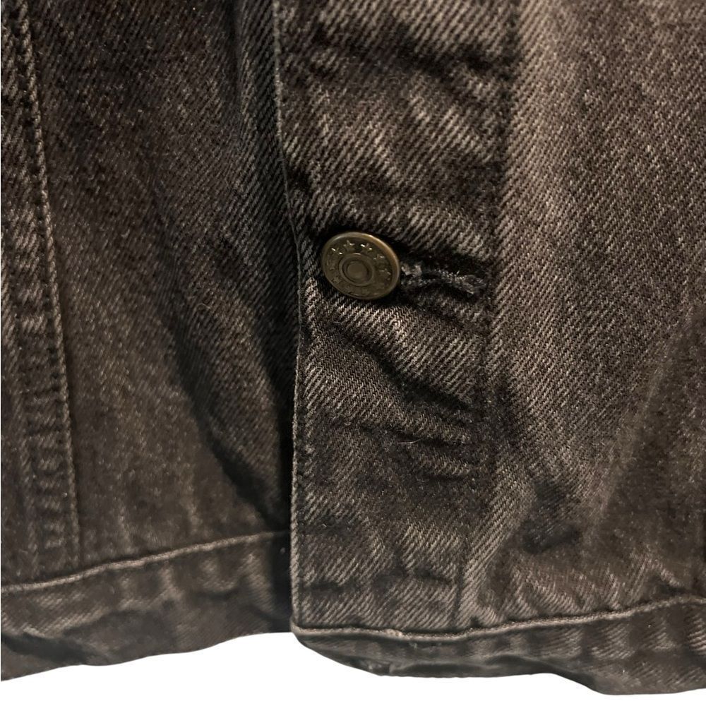 Rue21 Black Denim Jean Jacket Size L/XL - Picture 7 of 8